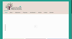 Desktop Screenshot of mtolivepreschool.net